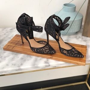 Black Lace Heels